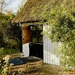 Thatched House Between Forest And Meadow Kalundborg